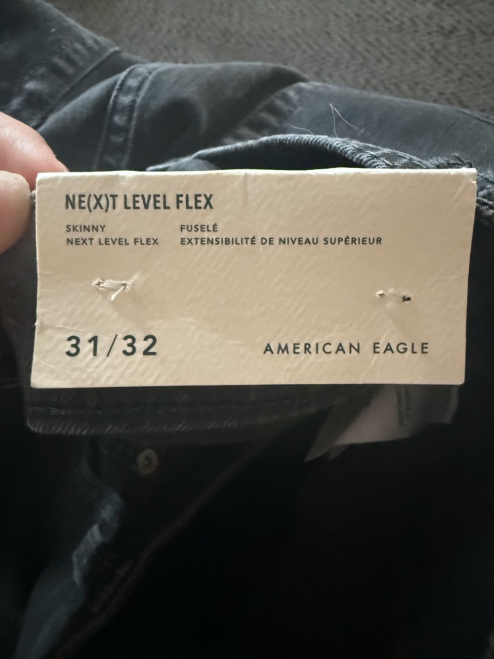 American Eagle Outfitters Black Distressed Skinny Jeans - Picture 4 of 5